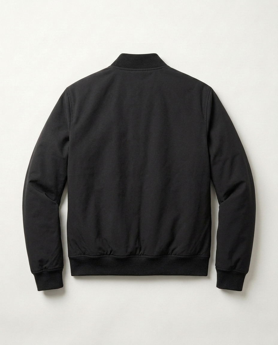Bomber Jacket Clean Standard in black, back view